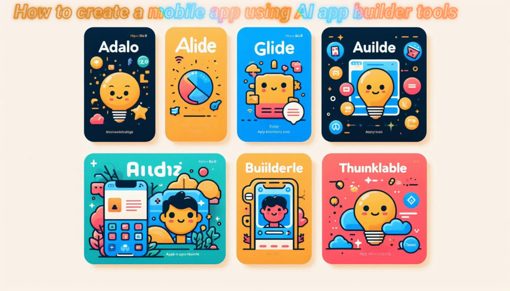How to create a mobile app using AI app builder tools